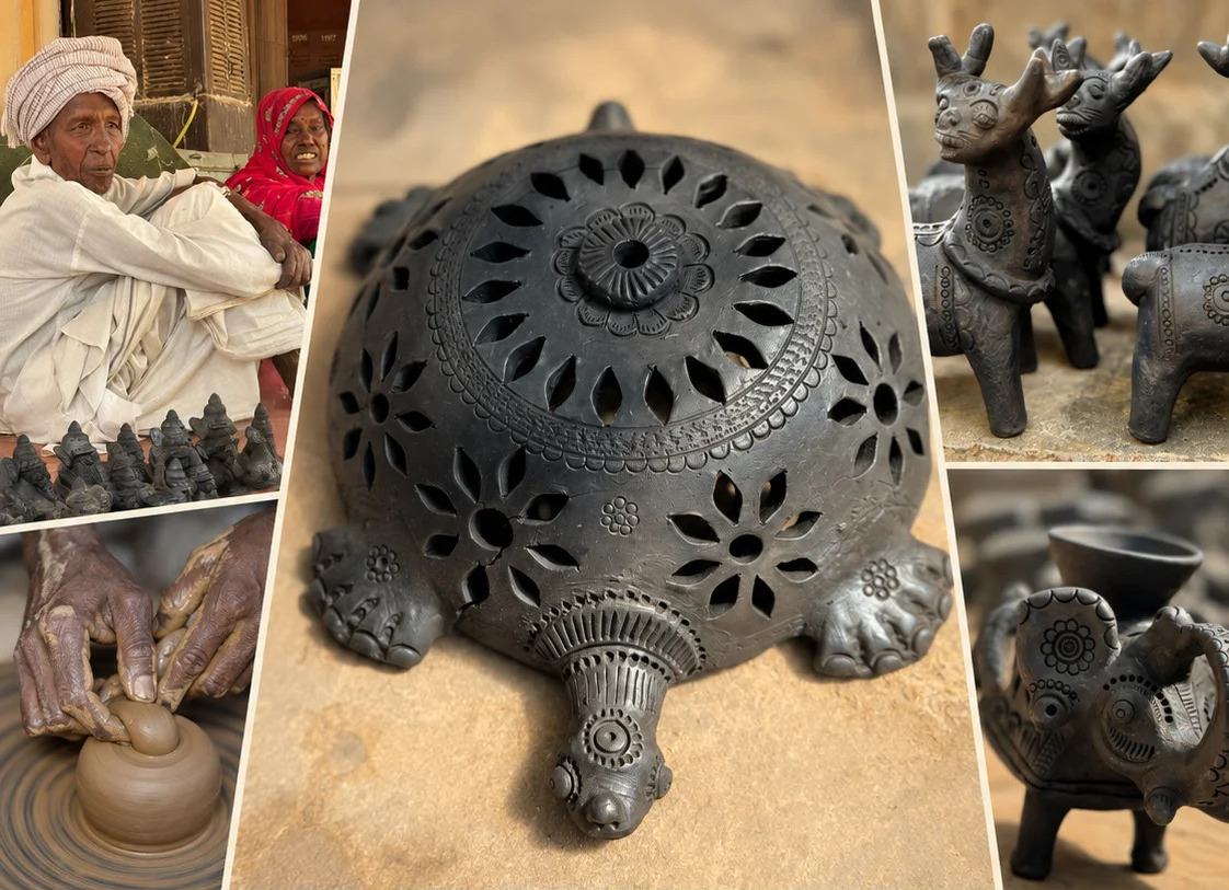 Artisans at work in the Dastkar Kendra